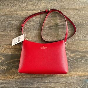 Kate Spade cross-body bag, red NWT